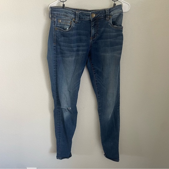 Kut From the Kloth Mia Toothpick Skinny Distressed Skinny Jeans Size 6 - Picture 1 of 12